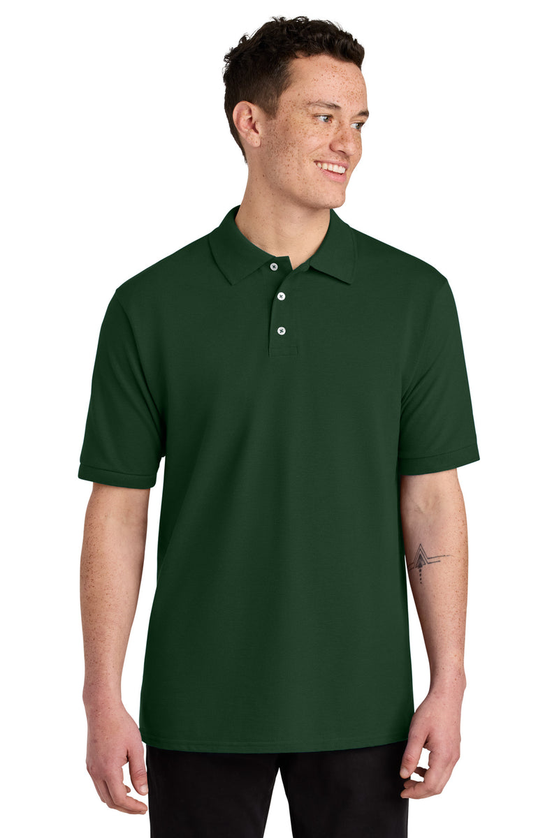 Jerzees Unisex Premium Ring Spun Cotton Pique Sport Shirt - Forest Green
