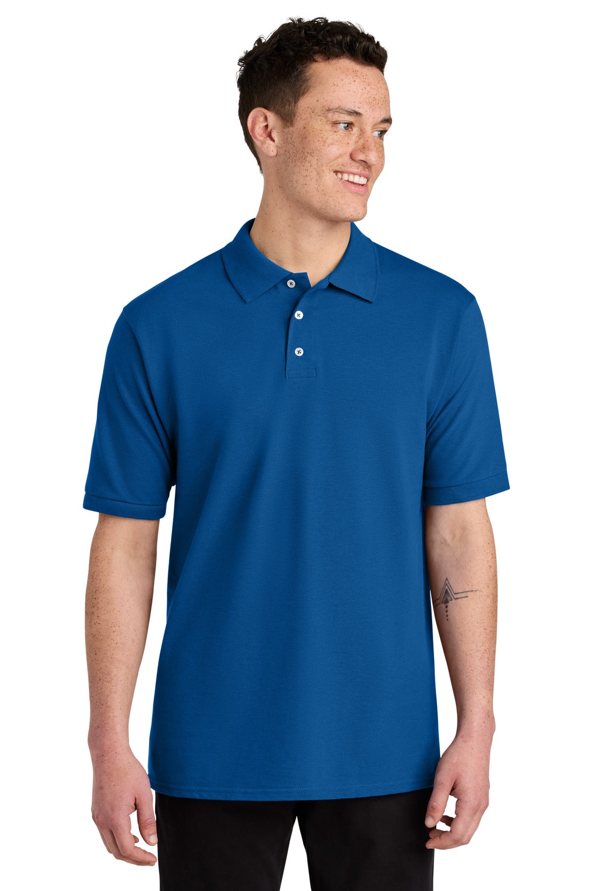 Jerzees Unisex Premium Ring Spun Cotton Pique Sport Shirt - Royal