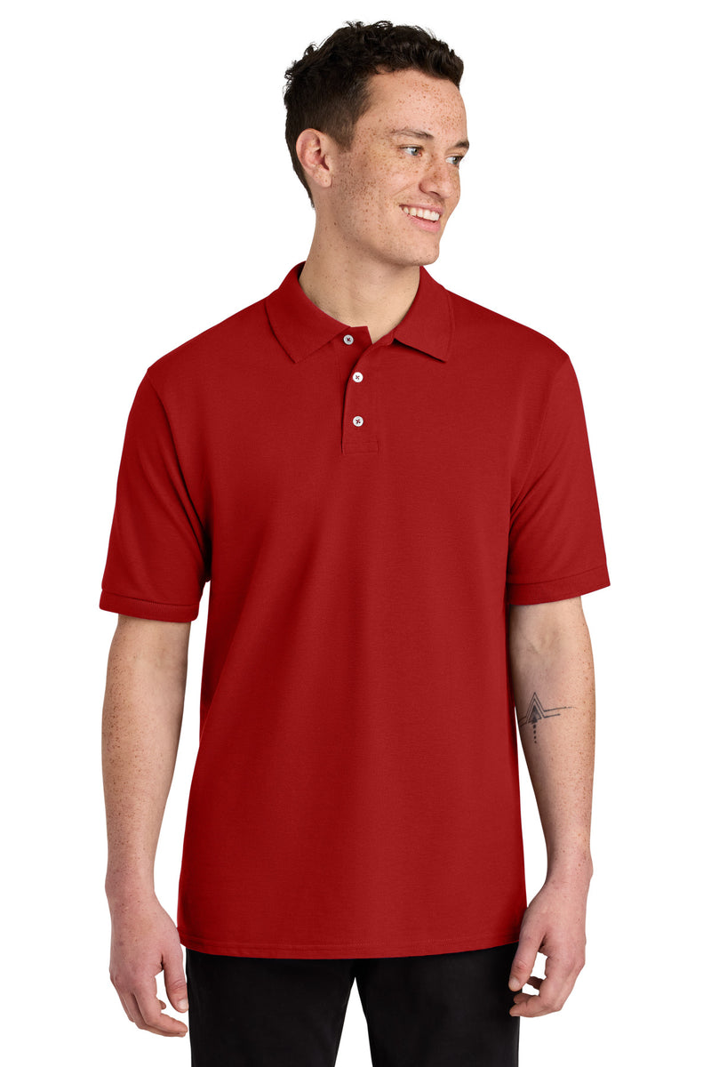 Jerzees Unisex Premium Ring Spun Cotton Pique Sport Shirt - True Red