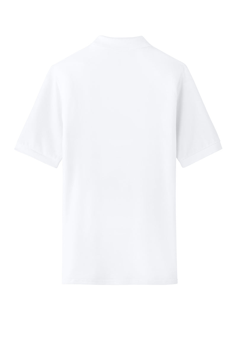 Jerzees Unisex Premium Ring Spun Cotton Pique Sport Shirt - White