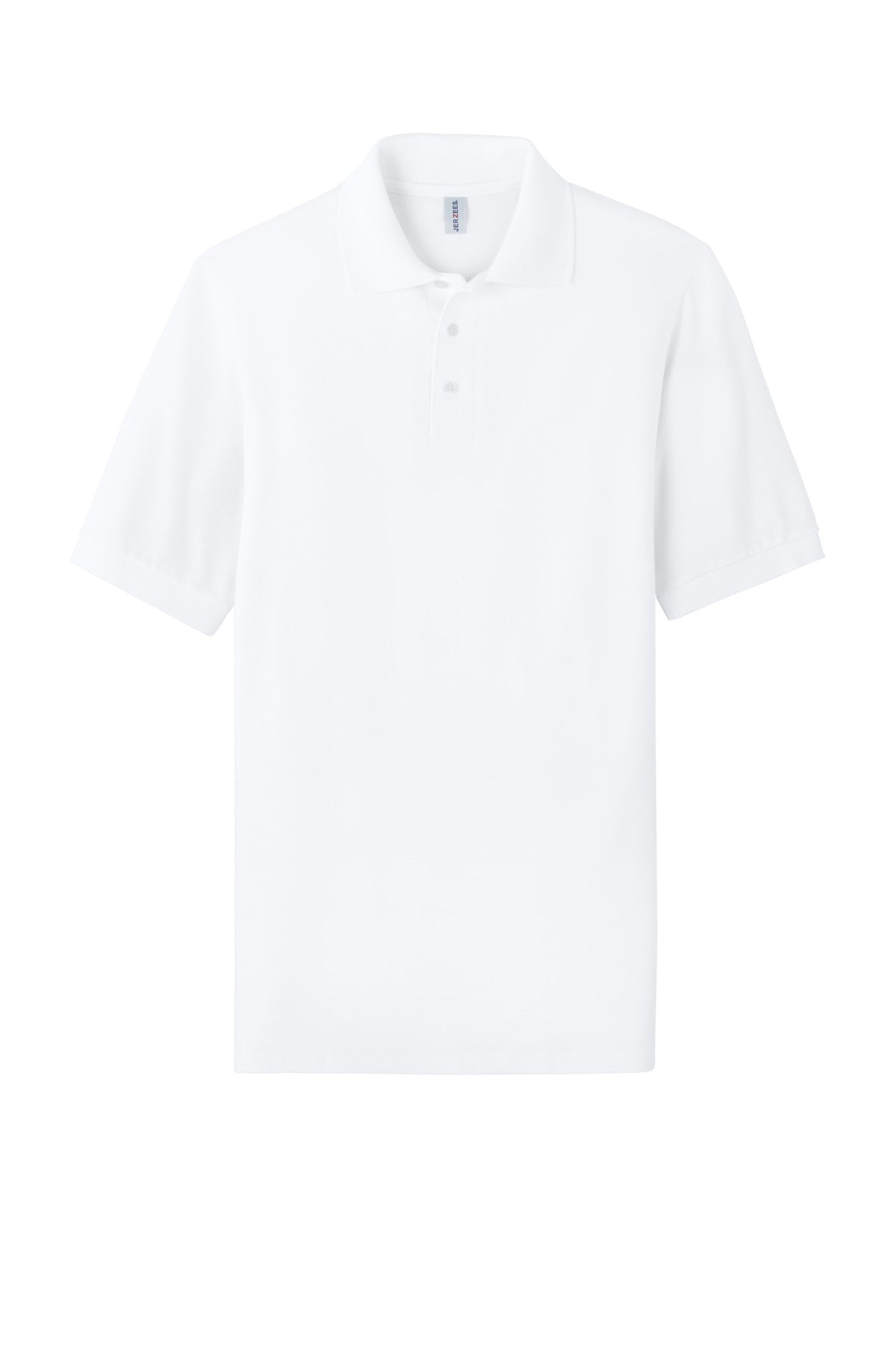 Jerzees Unisex Premium Ring Spun Cotton Pique Sport Shirt - White