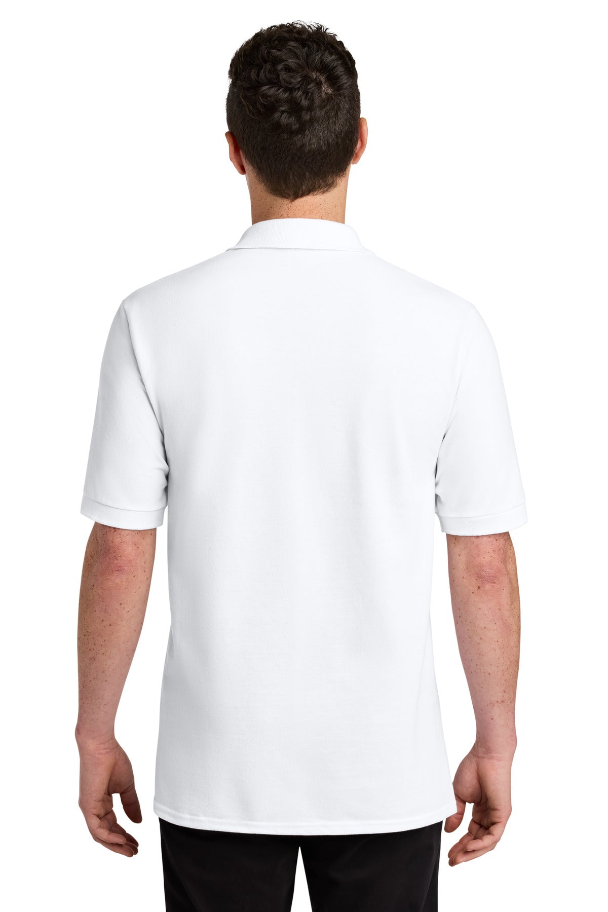 Jerzees Unisex Premium Ring Spun Cotton Pique Sport Shirt - White