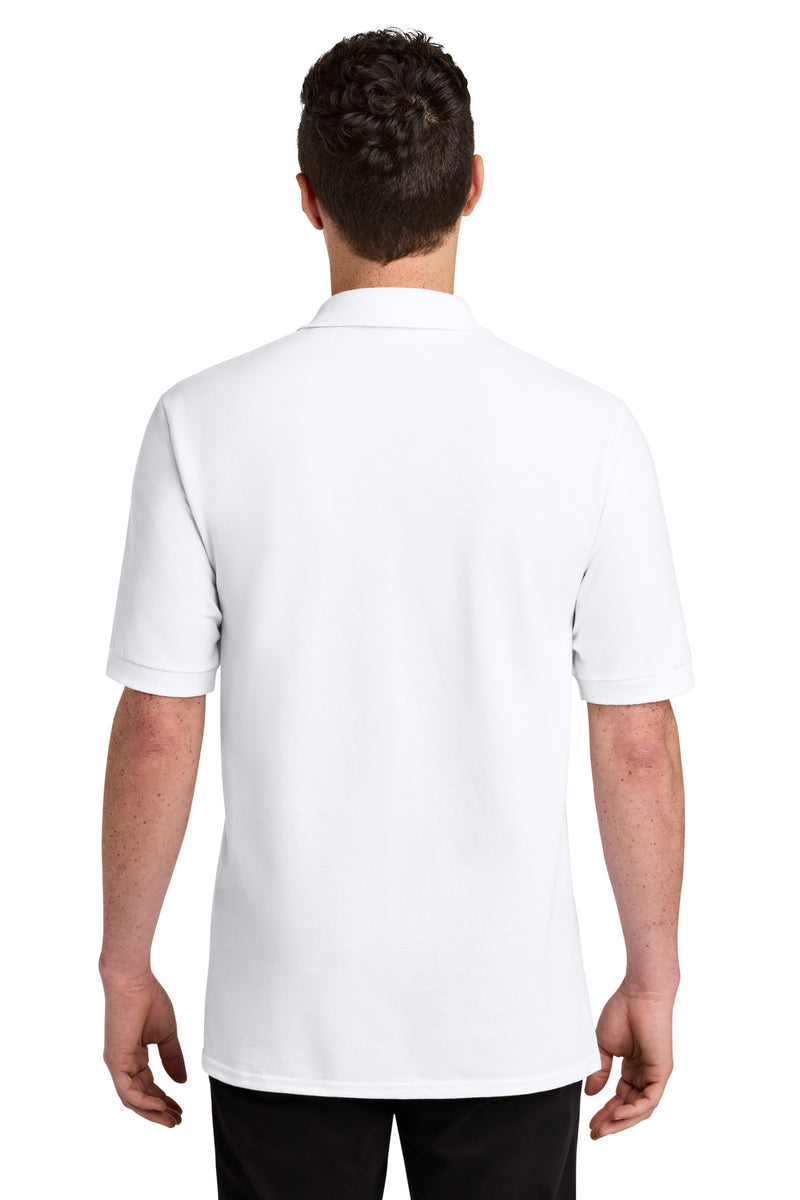 Jerzees Unisex Premium Ring Spun Cotton Pique Sport Shirt - White