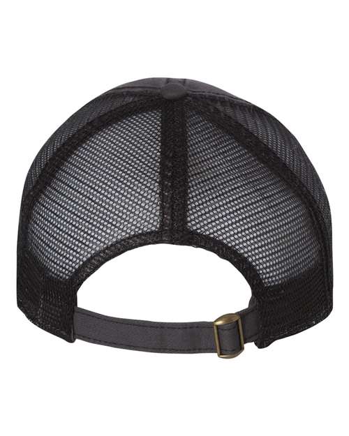 Bounty Dirty-Washed Mesh-Back Cap - Charcoal/ Black