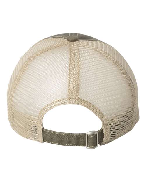 Bounty Dirty-Washed Mesh-Back Cap - Olive/ Khaki