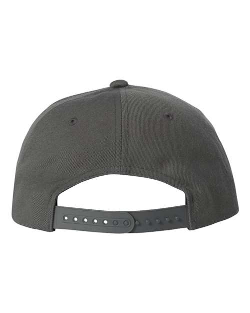 Premium Five-Panel Snapback Cap - Dark Grey