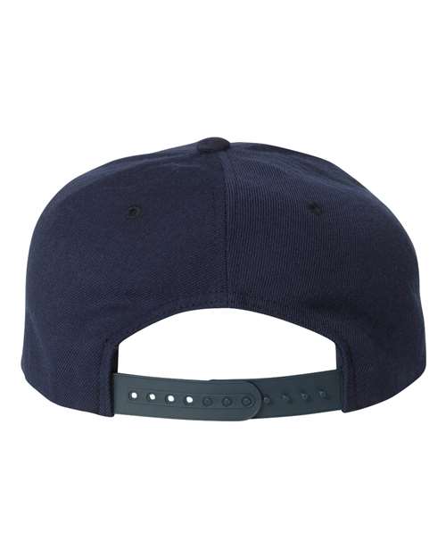 Premium Five-Panel Snapback Cap - Navy