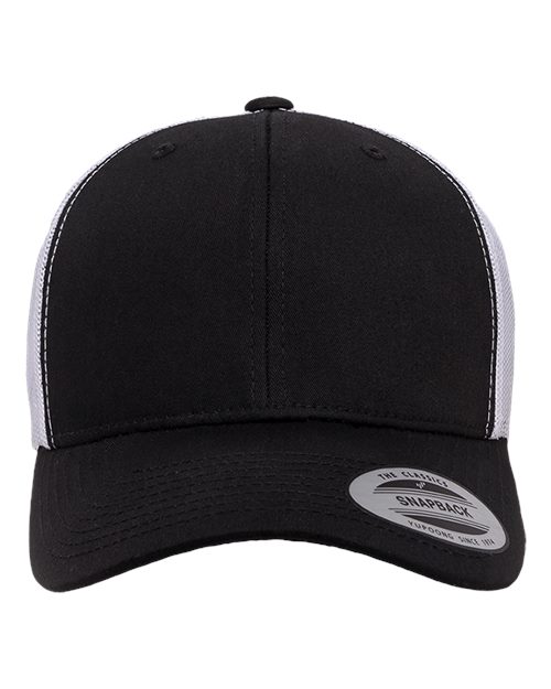 Retro Trucker Cap - Black/ White