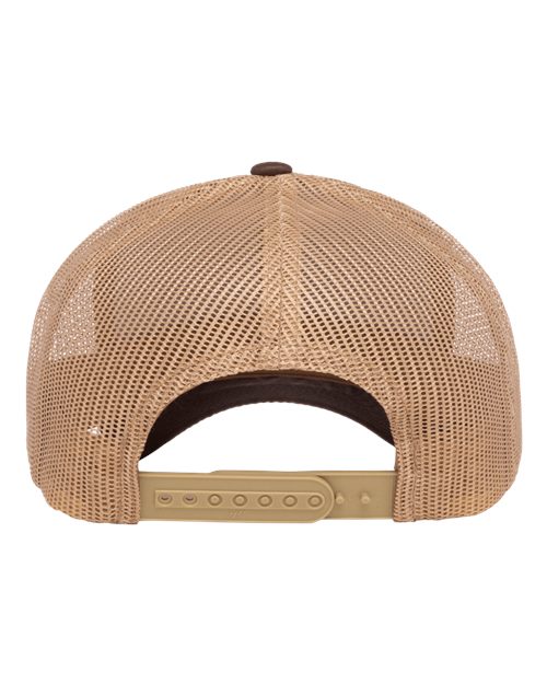 Retro Trucker Cap - Brown/ Khaki