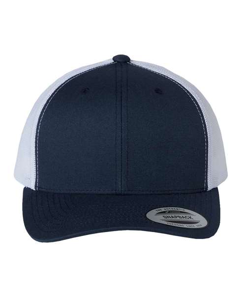 Retro Trucker Cap - Navy/ White