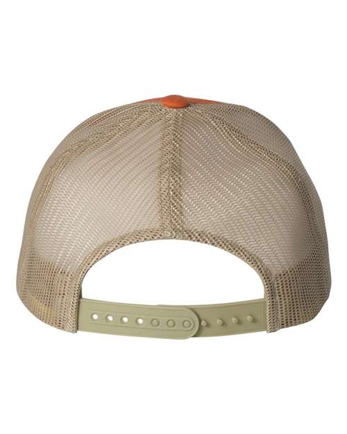 Retro Trucker Cap - Rustic Orange/ Khaki