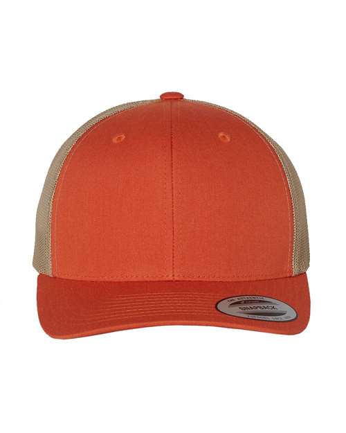 Retro Trucker Cap - Rustic Orange/ Khaki