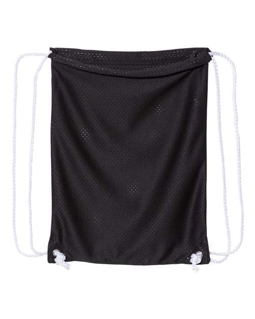 Mesh Drawstring Backpack - Black