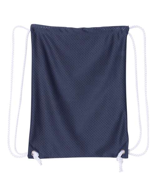 Mesh Drawstring Backpack - Navy
