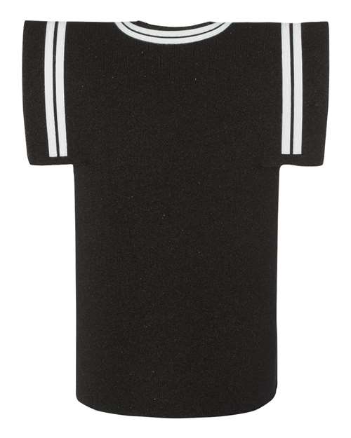 Collapsible Jersey Foam Can & Bottle Holder - Black