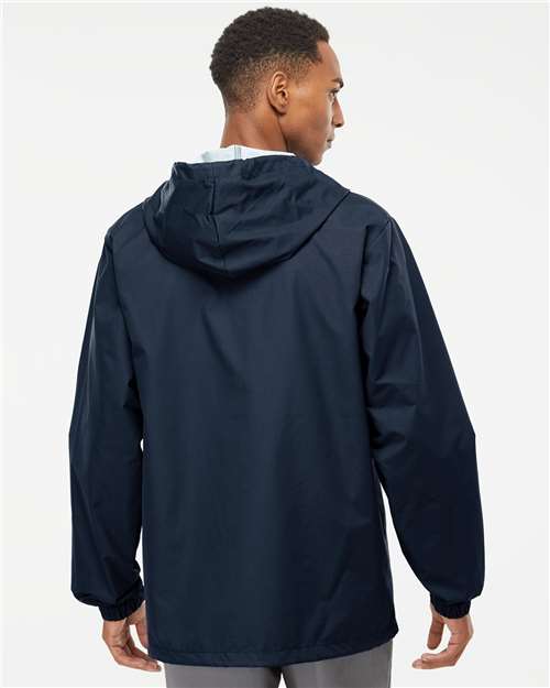 Men's Water-Resistant Hooded Windbreaker - Classic Navy