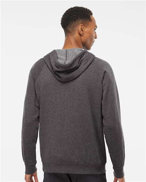 Unisex Special Blend Raglan Full-Zip Hooded Sweatshirt - Carbon