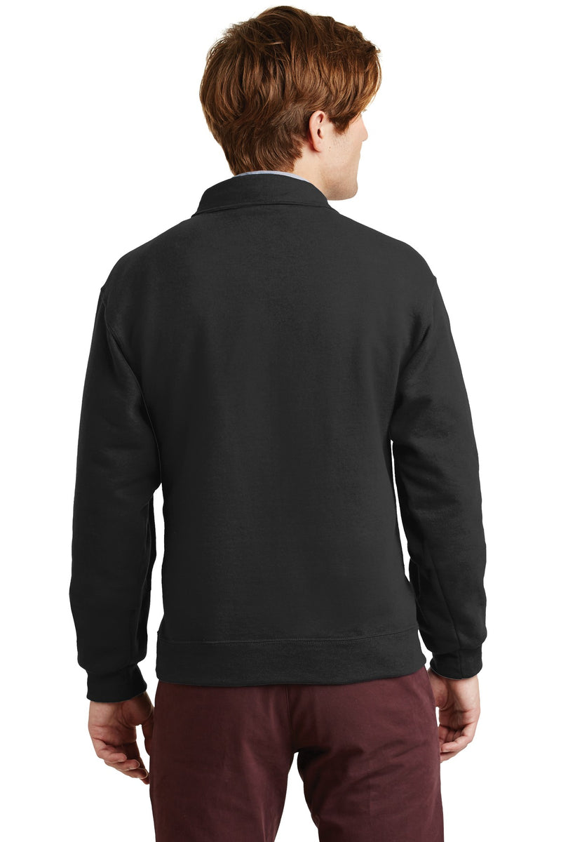 Jerzees Super Sweats NuBlend - 1/4-Zip Sweatshirt with Cadet Collar - Black