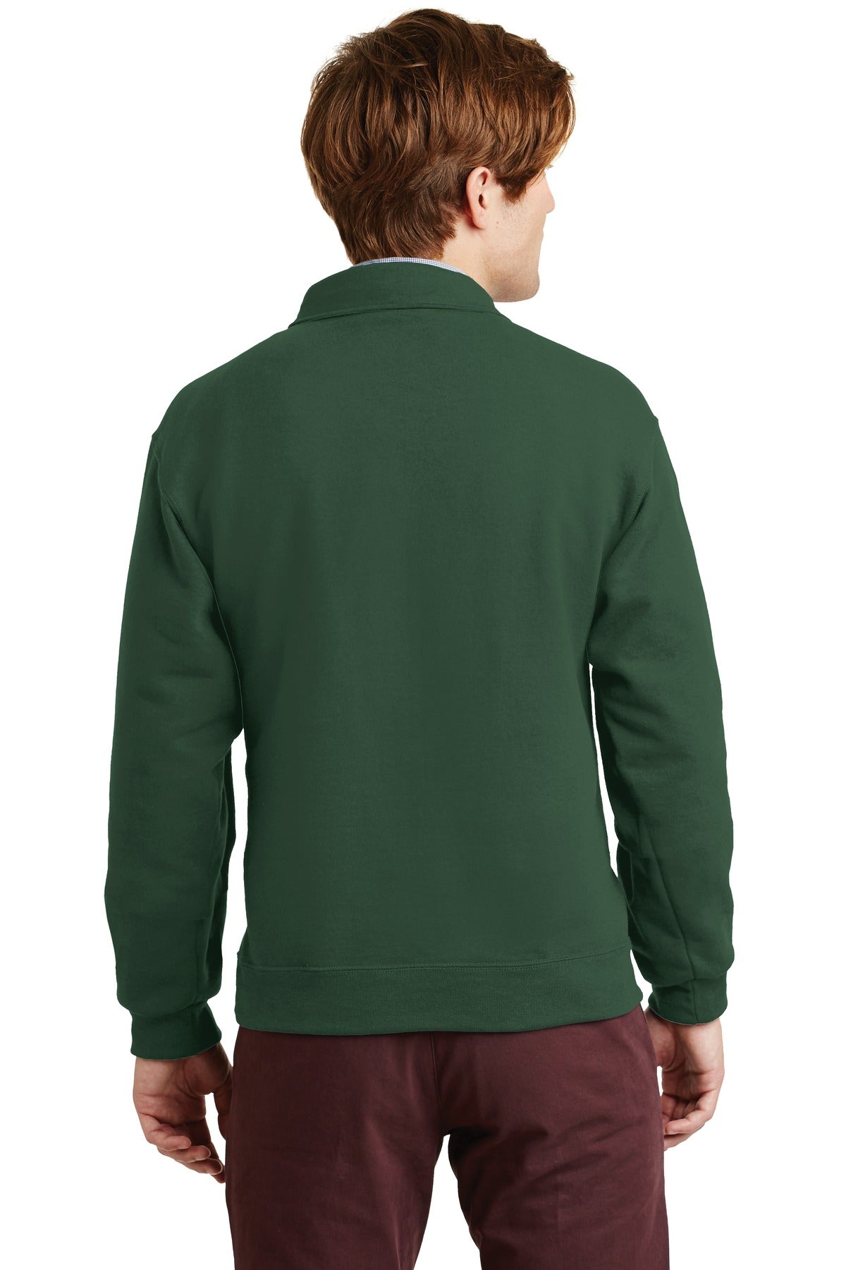 Jerzees Super Sweats NuBlend - 1/4-Zip Sweatshirt with Cadet Collar - Forest Green