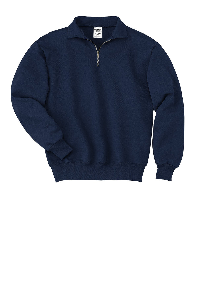 Jerzees Super Sweats NuBlend - 1/4-Zip Sweatshirt with Cadet Collar - J. Navy