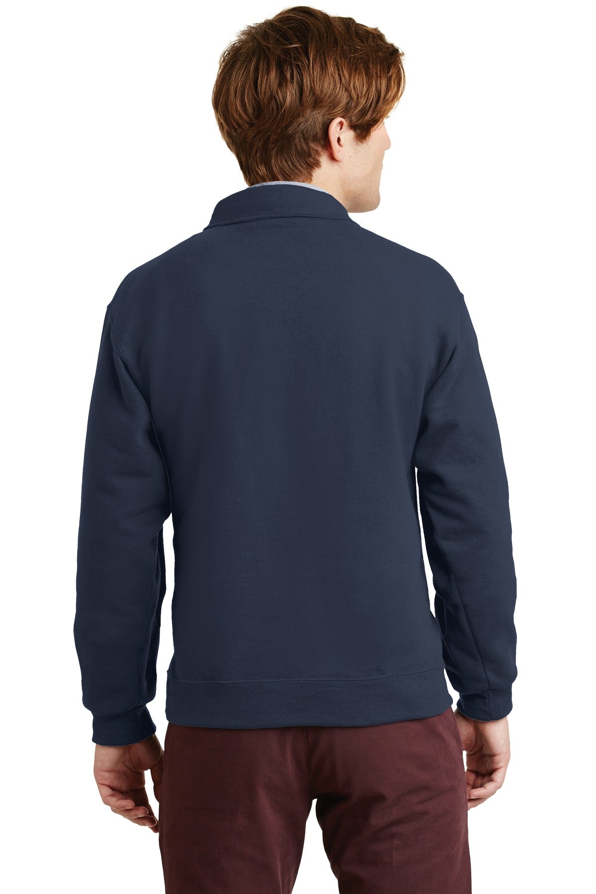Jerzees Super Sweats NuBlend - 1/4-Zip Sweatshirt with Cadet Collar - J. Navy