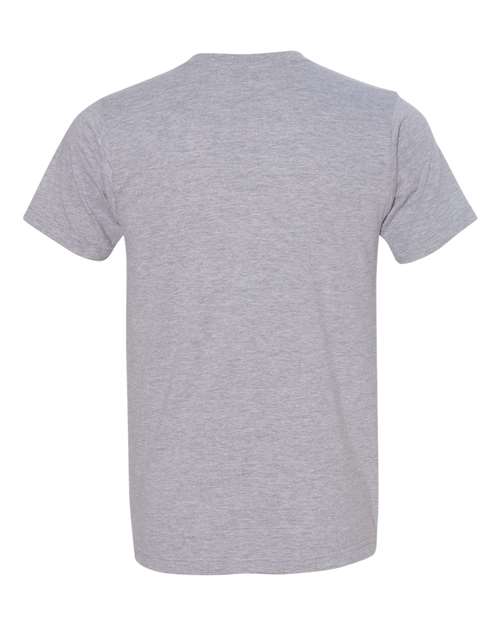 Unisex USA-Made 50/50 Fine Jersey T-Shirt - Heather Grey