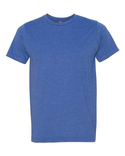 Unisex USA-Made 50/50 Fine Jersey T-Shirt - Heather Royal Blue