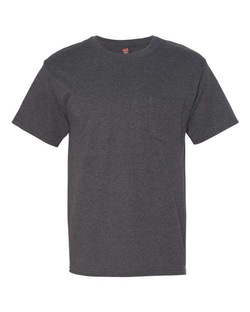Men's Beefy-T® Pocket T-Shirt - Charcoal Heather