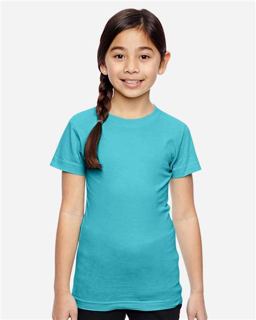 Girls' Fine Jersey Tee - Caribbean