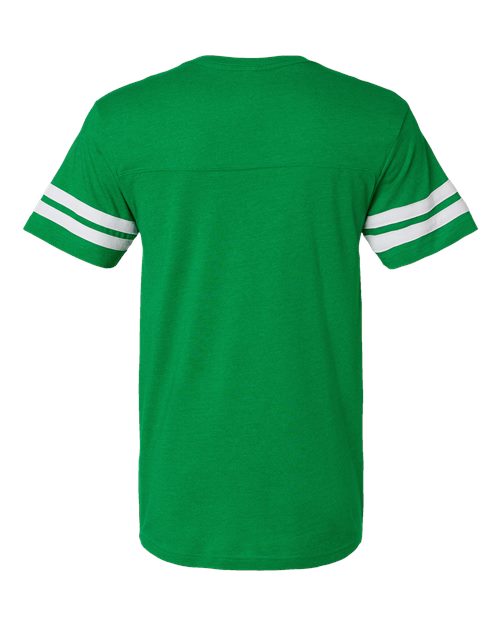 Men's Football Fine Jersey Tee - Vintage Green/ White