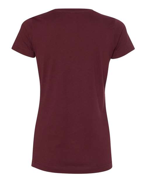 Women's Fine Jersey Tee - Maroon