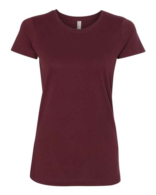 Women's Fine Jersey Tee - Maroon
