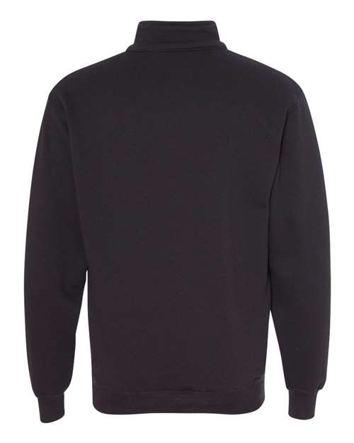 Unisex USA-Made Quarter-Zip Sweatshirt - Black