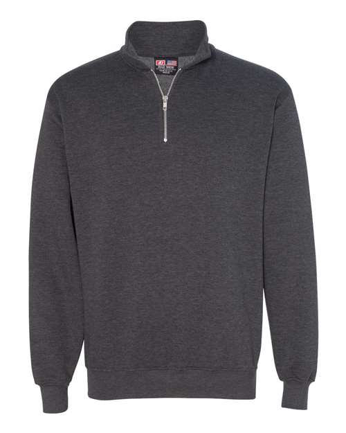 Unisex USA-Made Quarter-Zip Sweatshirt - Charcoal Heather