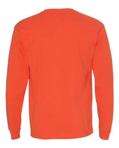 Unisex USA-Made Long Sleeve T-Shirt - Bright Orange