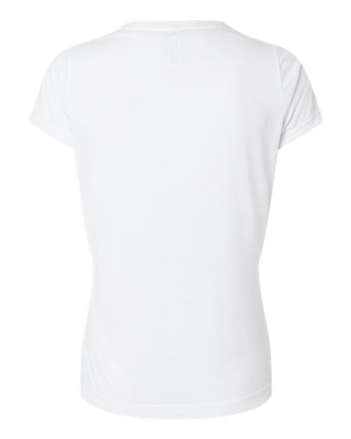 Women's Polyester Sublimation V-Neck Tee - White