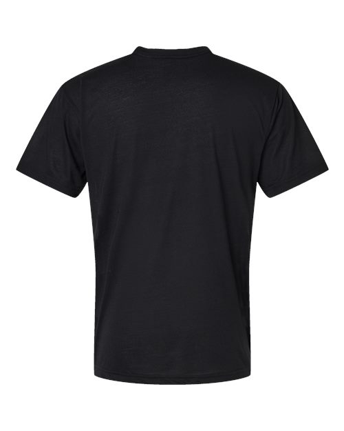 Men's Blackout Polyester Sublimation Tee - White/ Black