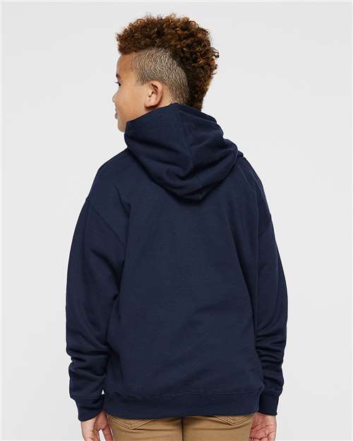 Youth Fleece Hoodie Sweatshirt - Navy