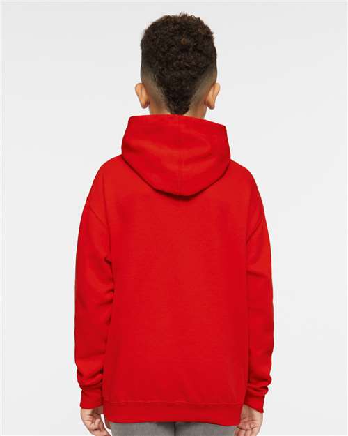 Youth Fleece Hoodie Sweatshirt - Red