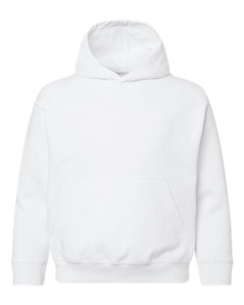 Youth Fleece Hoodie Sweatshirt - White