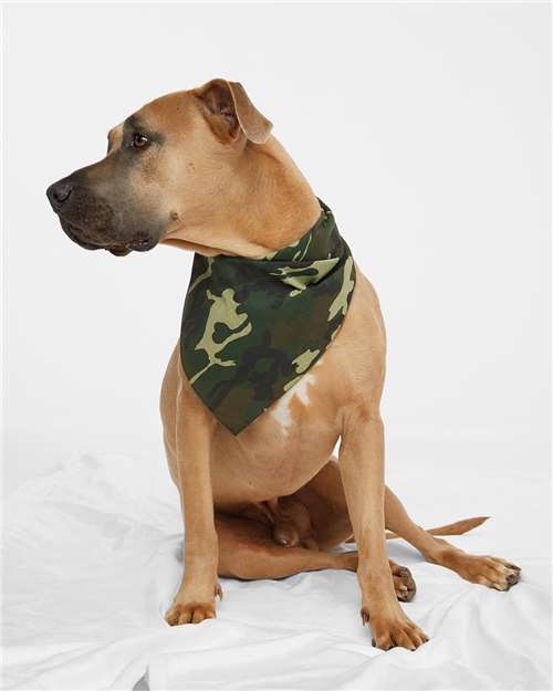 USA-Made Doggie Bandana - Green Woodland