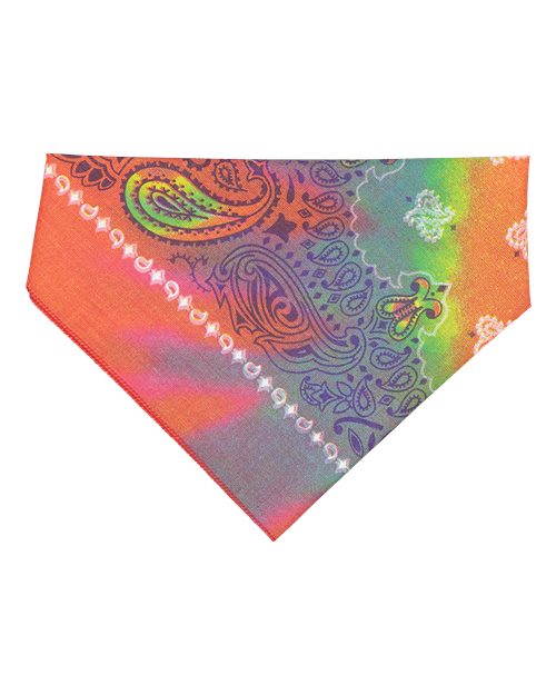 USA-Made Doggie Bandana - Tye-Dye Paisley