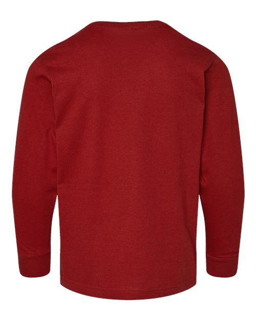 Youth Fine Jersey Long Sleeve Tee - Garnet