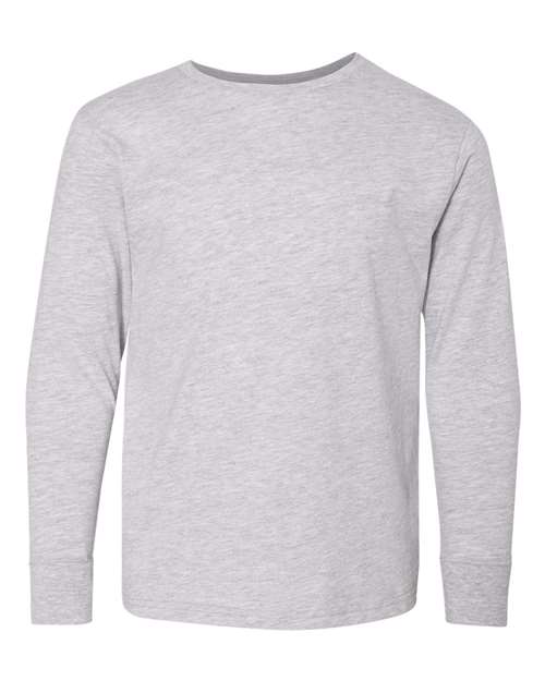 Youth Fine Jersey Long Sleeve Tee - Heather
