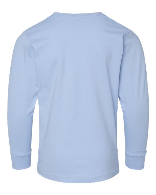 Youth Fine Jersey Long Sleeve Tee - Light Blue