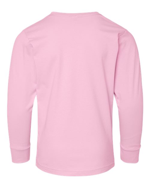 Youth Fine Jersey Long Sleeve Tee - Pink