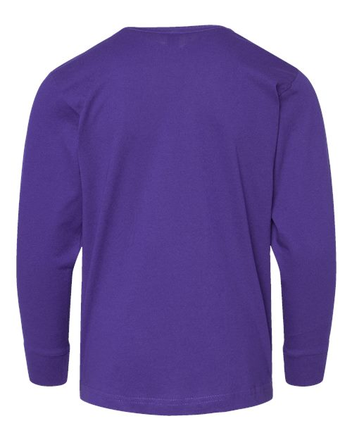 Youth Fine Jersey Long Sleeve Tee - Purple