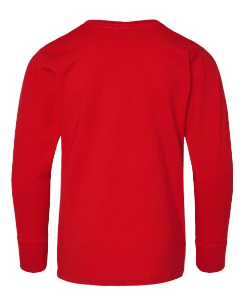 Youth Fine Jersey Long Sleeve Tee - Red