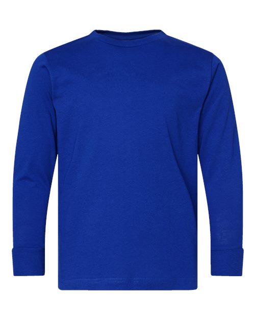 Youth Fine Jersey Long Sleeve Tee - Royal