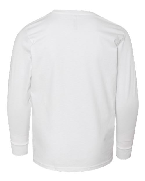 Youth Fine Jersey Long Sleeve Tee - White